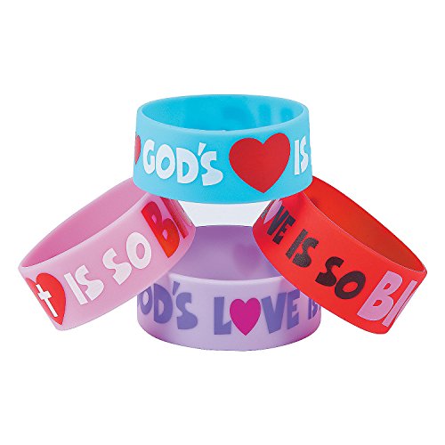 GOD'S LOVE IS SO BIG BIG BAND BRACELET - Jewelry - 12 Pieces
