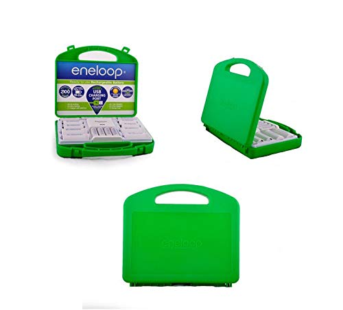 Panasonic Eneloop Rechargeable Battery Kit/Set 6 x AA, 4 x AA, with C and D adapters (Original Version)