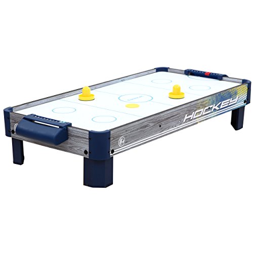Harvil 40-Inch Tabletop Air Hockey Table with Powerful Electronic Blower, 2 Paddles, and 2 Pucks.