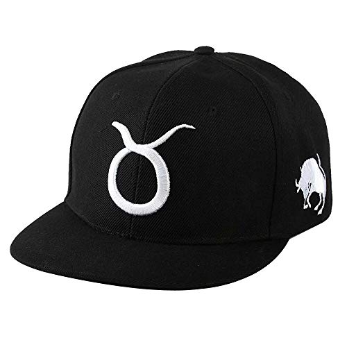 Kangqifen Men Women Baseball Caps Constellation Zodiac 12 Snapback Hats(Taurus)
