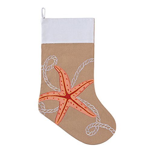 Christmas Stocking - Starfish - Tropical Christmas Decor 8.5' X 20'