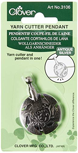 Clover Pendant, Antique Silver 4.9' Height, 2.5' Length, 0.4' Width
