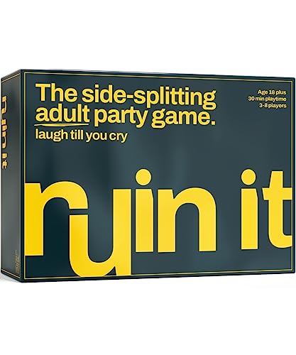 Ruin It - Fun Adult Party Board Game for Group Game Night - Ages 18+ (3-8 Players)