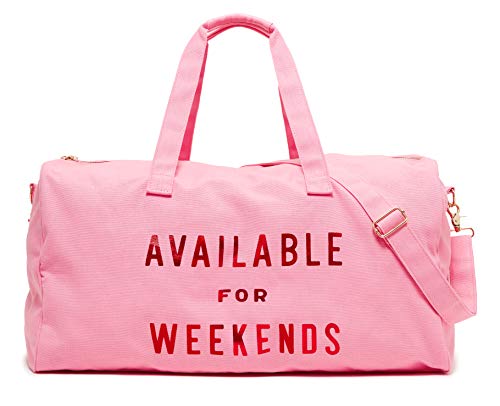 ban.do Women's Getaway Duffle Bag with Adjustable/Removable Strap and Metal Zip Close, Available for Weekends