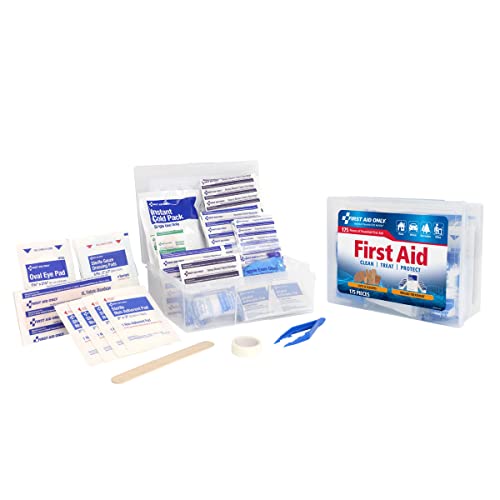 First Aid Only 59695 Clean & Protect Everyday Emergency First Aid Kit for Home, Work and Travel, 175 Pieces