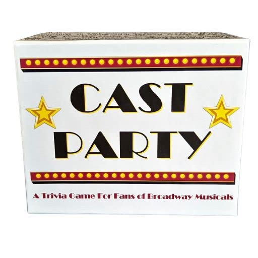 CAST Party! | Broadway Musical Trivia | Board Game | Party Game for Theater People - Adults & Kids | Broadway Gift Idea | 400 Trivia Cards