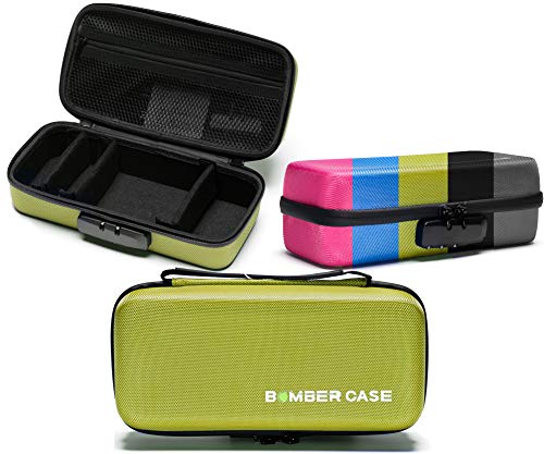 BOMBER CASE - Elite Series - Odor-Proof Lock Box with Customizable Interior - Durable, Flexible, and Secure - 9.5' x 4' x 3.5' - Green