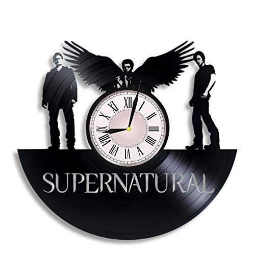 Supernatural Dean and sam Vinyl Wall Clock, Supernatural Gift for Any Occasion