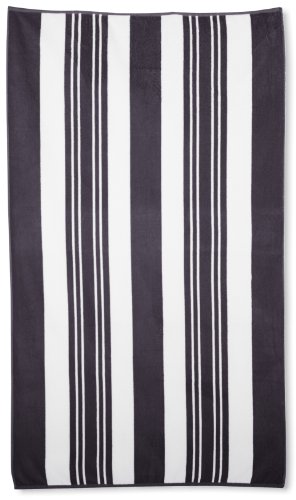 Northpoint Sorrento Combed Cotton Thick Terry Oversized Beach Towel, 40 by 70-Inch, Galleria Grey