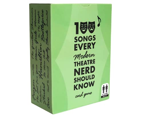 spinningrock, 100 Songs Every Theatre Nerd Should Know - Ultimate Musical Theatre Card Game - Modern Deck
