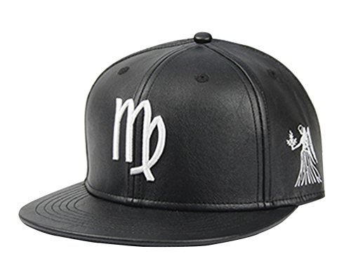 NiSeng Hip Hop Hat Zodiac Embroidered Snapback Cap Plain Baseball Caps Virgo