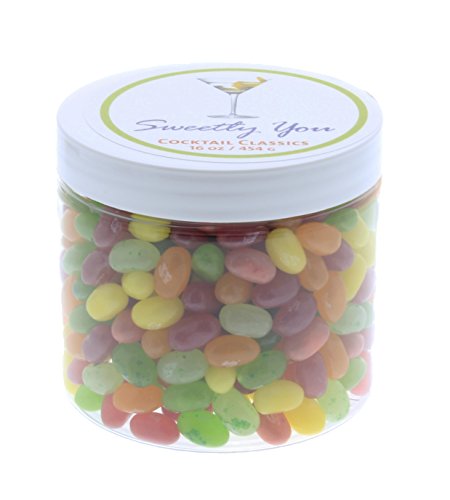 Jelly Belly 1 LB Cocktail Mix Flavored Assorted Beans. (One Pound, 1 Pound) Bulk Jelly Beans in a resealable and reusable jar.