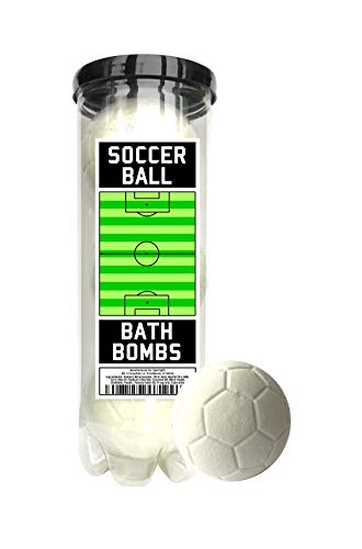 Soccer Bath Bombs - 3 Pack - Soccer Gifts for Boys and Girls and Women, Soccer Coach Gifts, Soccer Team Gifts, Soccer Accessories for Girls, Soccer Coach, Soccer Bracelet for Girls, Soccer Balls