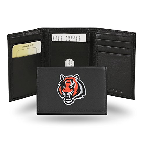 Rico Industries NFL Football Cincinnati Bengals Embroidered Tri-fold Wallet