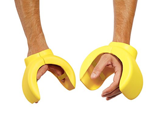 Disguise Men's Lego Iconic Foam Adult Hands, Yellow, One Size