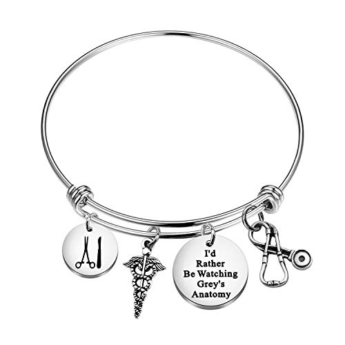 ENSIANTH I’d Rather Be Watching Bracelet Gift for for Fans You are My Person Gift (Anatomy BR)