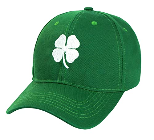 Ireland Irish 4 Leaf Clover St. Patrick's Day Hat for Men Women Embroidery Shamrock Baseball Cap Hat