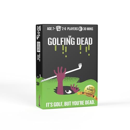 The Golfing Dead - Best New Zombie Card Game Top Family Games for 2 to 6 Players - Great for Adults, Couples, Teens, and Kids Ages 7 Years and Up - Golf Card Game with Funny Twists