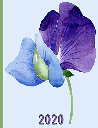 Sweetpea Flower: 2020 Schedule Planner and Organizer / Weekly Calendar