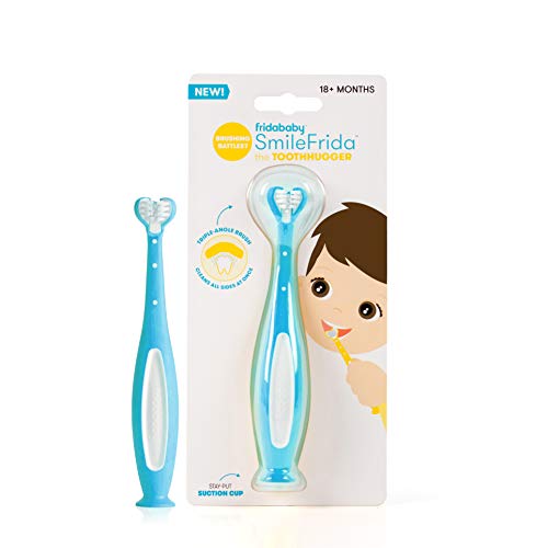 FridaBaby SmileFrida The ToothHugger Toothbrush, Blue (017b)