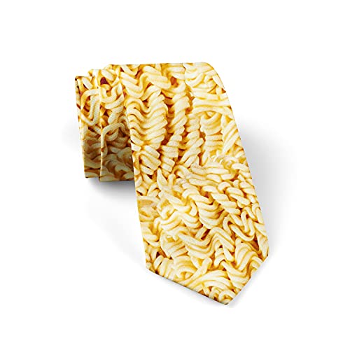 JUDIAN Men's Neckties Ramen Noodles Tie Fashion Tie Print,Novelty Neck Ties for Every Outfit