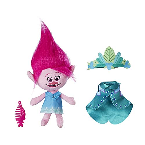 DreamWorks Trolls Queen Poppy Talkin' Troll Plush Doll, Ages 4 and up (Amazon Exclusive)