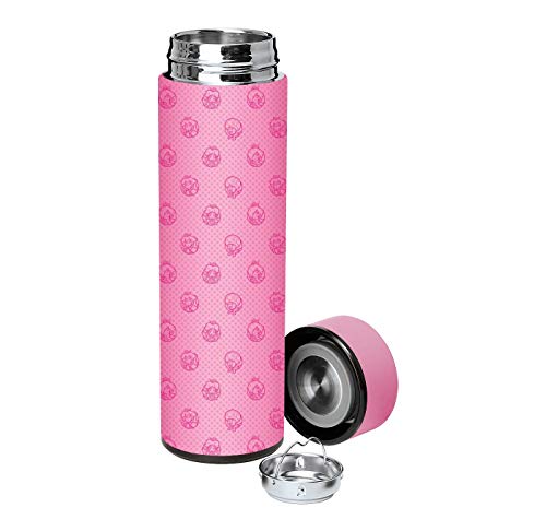 Super Mario Princess and Toad Vacuum Insulated Stainless Steel Water Bottle - Pink (17oz.)