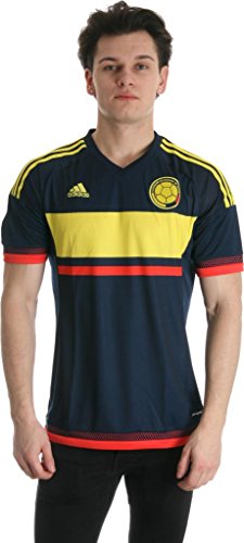 adidas International Soccer Columbia Men's Jersey, X-Large, Navy/Yellow/Red