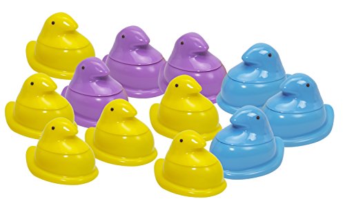 Little Kids Peeps Bubble Chick Party Pack (12-Pack), Yellow/Blue/Pink