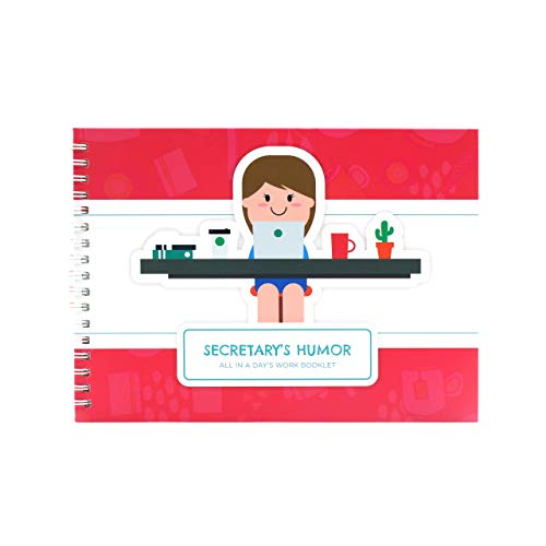 Secretary Gifts Ideas - Personalizable Funny Booklet To Say Thank You To Your Favorite Assistant Or Administrative Professional - Includes Stickers, Jokes And Quotes - 24 8x6 inches Pages Book.