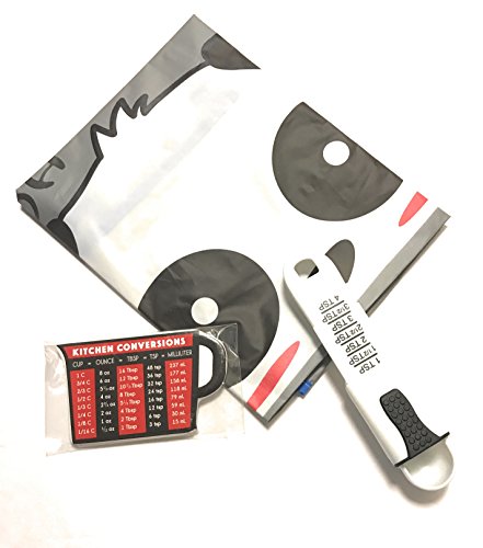 Montsho Publishers Adjustable Measuring Spoon, Conversion Chart and Apron!