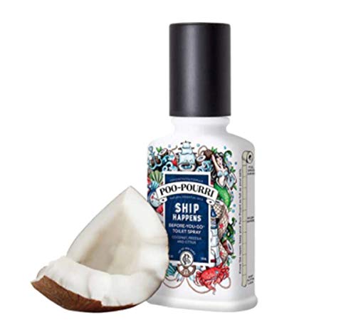 Poo-Pourri Before-You-Go Toilet Spray, Ship Happens, 2 Fl Oz - Coconut, Freesia and Citrus