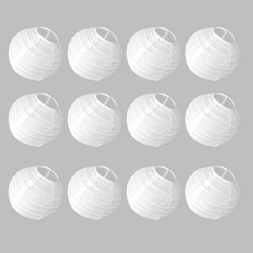 Everyday PLNT-10-FBA Round Paper Lantern (10 Pack), 10', White