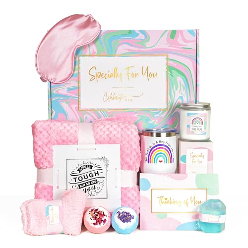 CelebrateHer Mother's Day Gift Box for Mom, Care Package for Women, Get Well Soon Baskets, Sympathy Gift Box, Thinking of You Gift Set, Birthday Gifts for Bestie