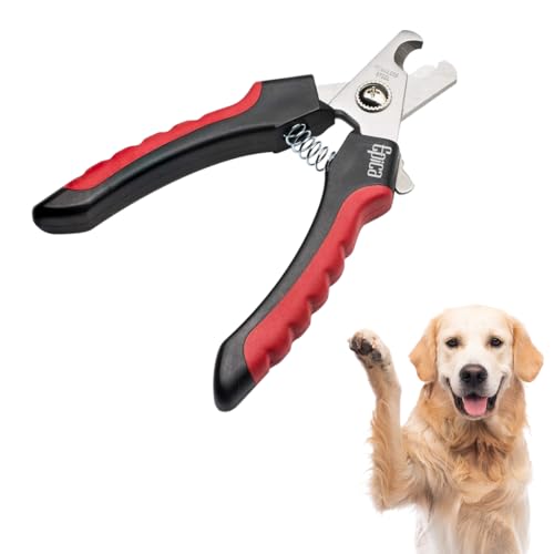 Epica Professional Dog Nail Clipper, Dog Nail Clippers for Large Dog, Easy and Safe Dog Grooming Clippers, Cat Claw Trimmer with Safety Guard (Large)