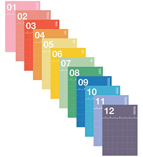 Colorful Open Dated Spectrum Poster Calendar