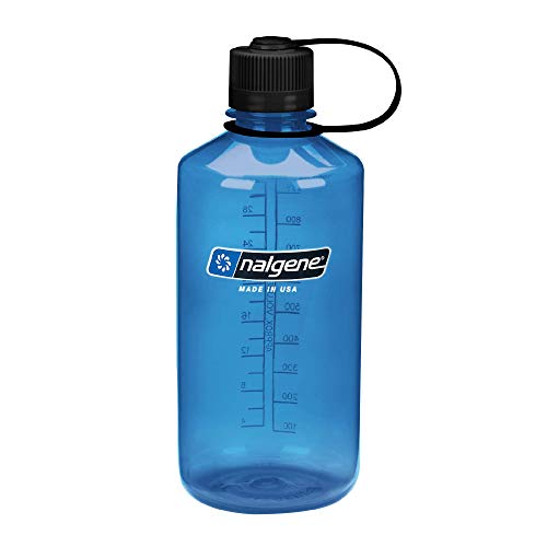 Nalgene Tritan Narrow Mouth BPA-Free Water Bottle, Slate Blue, 32 oz