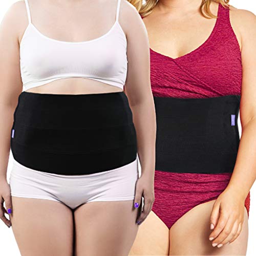 Everyday Medical Plus Size Post Surgery Abdominal Binder I Bariatric Stomach Wrap I Hernia Support for Men and Women I Obesity Girdle great for Liposuction, Postpartum, C-section, Hernia-Size Wide 3XL