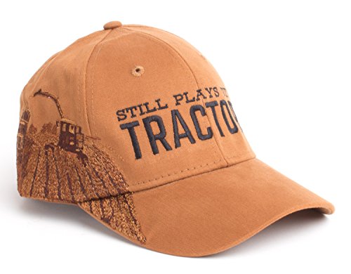 Ann Arbor T-shirt Co. Still Plays with Tractors | Farmer Hat, Farming Humor Harvester Baseball Cap