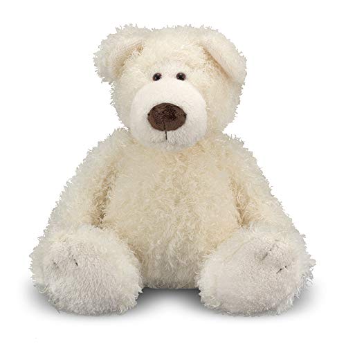 Melissa & Doug Big Roscoe Bear Stuffed Animal - Vanilla