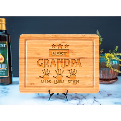Grandpa Gifts Dad Days, Grandpa with Kids Name, Dad Cutting Board, Dad gifts from kids, Father Birthday gifts, Father day gifts, Personalized Cutting Boards, Presents for Dad, Engraved Cutting Board