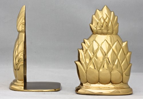 Brass & Silver Traditions Pineapple Bookends