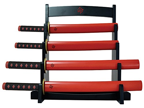 Samurai Sword Design Kitchen Knives Set with Stand Cooking Utensil Accessory