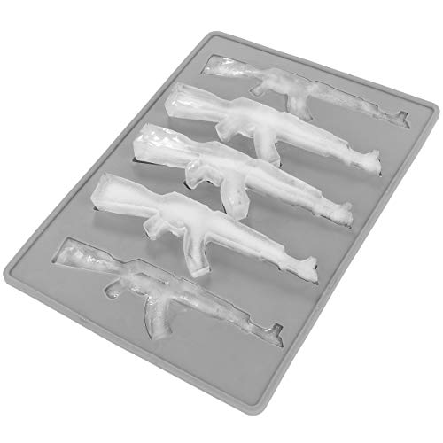 AK-47 Gun Ice Cube Tray - Funny Firearms Dad Military White Elephant Novelty Gag Gift