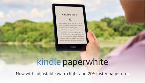 Amazon Kindle Paperwhite (16 GB) – Now with a larger display, adjustable warm light, increased battery life, and faster page turns – Without Lockscreen Ads – Black