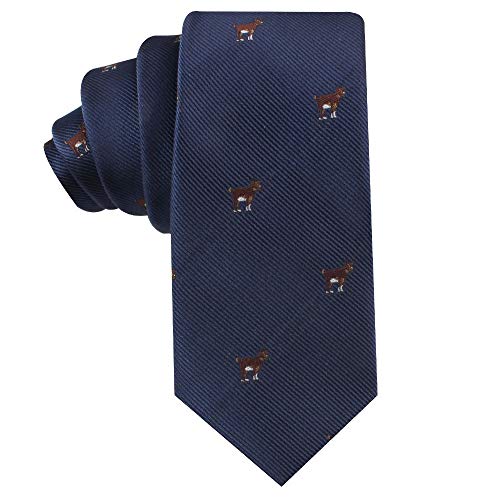 AUSCUFFLINKS Goat Tie for Men | G.O.A.T Neckties | Gift for Men | Work Ties for Him | Birthday Gift for Guys (Brown Goat)