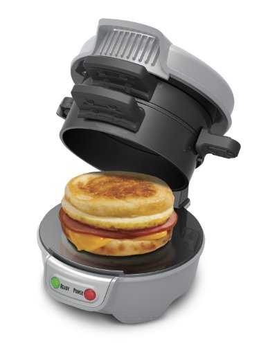 Hamilton Beach Breakfast Sandwich Maker, Silver (25475A)