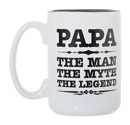 Papa The Man The Myth The Legend 15 oz Deluxe Large Double-Sided Mug