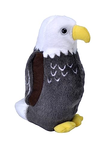 Wild Republic Audubon Birds Bald Eagle Plush with Authentic Bird Sound, Stuffed Animal, Bird Toys for Kids and Birders