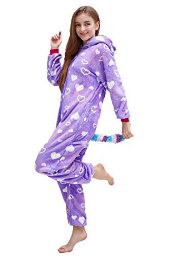 Nousion Licorne Unisex Adult Onesies Pajamas, Cosplay Christmas Sleepwear Onesies Outfit